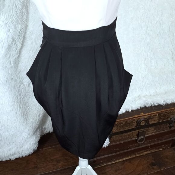 H&M NUDE/BLUSH & BLACK DRESS SZ.6 EUC - Picture 4 of 7